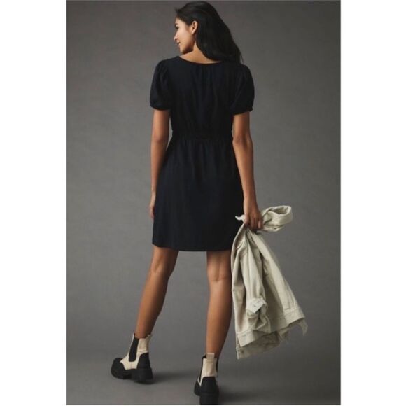 NWOT Anthropologie x Daily Practice Black Knit Mini Dress XS - Picture 3 of 9
